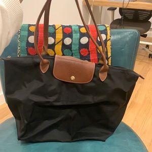 Black Longchamp tote